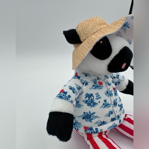 Chick-fil-A Summer 2025 Plush Cow Doll Toy Blue Tropical Island Shirt Cabana 7" - Picture 4 of 8
